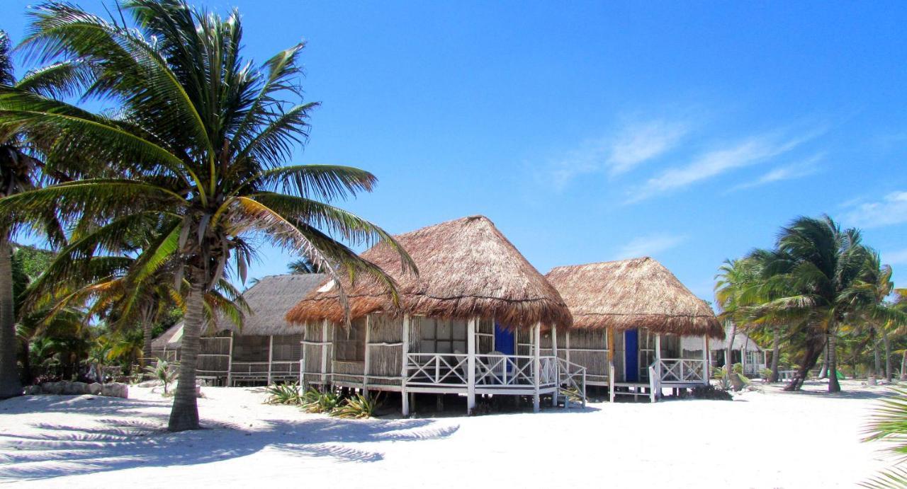 Cabanas Ecoturisticas Costa Maya Mahahual Bagian luar foto