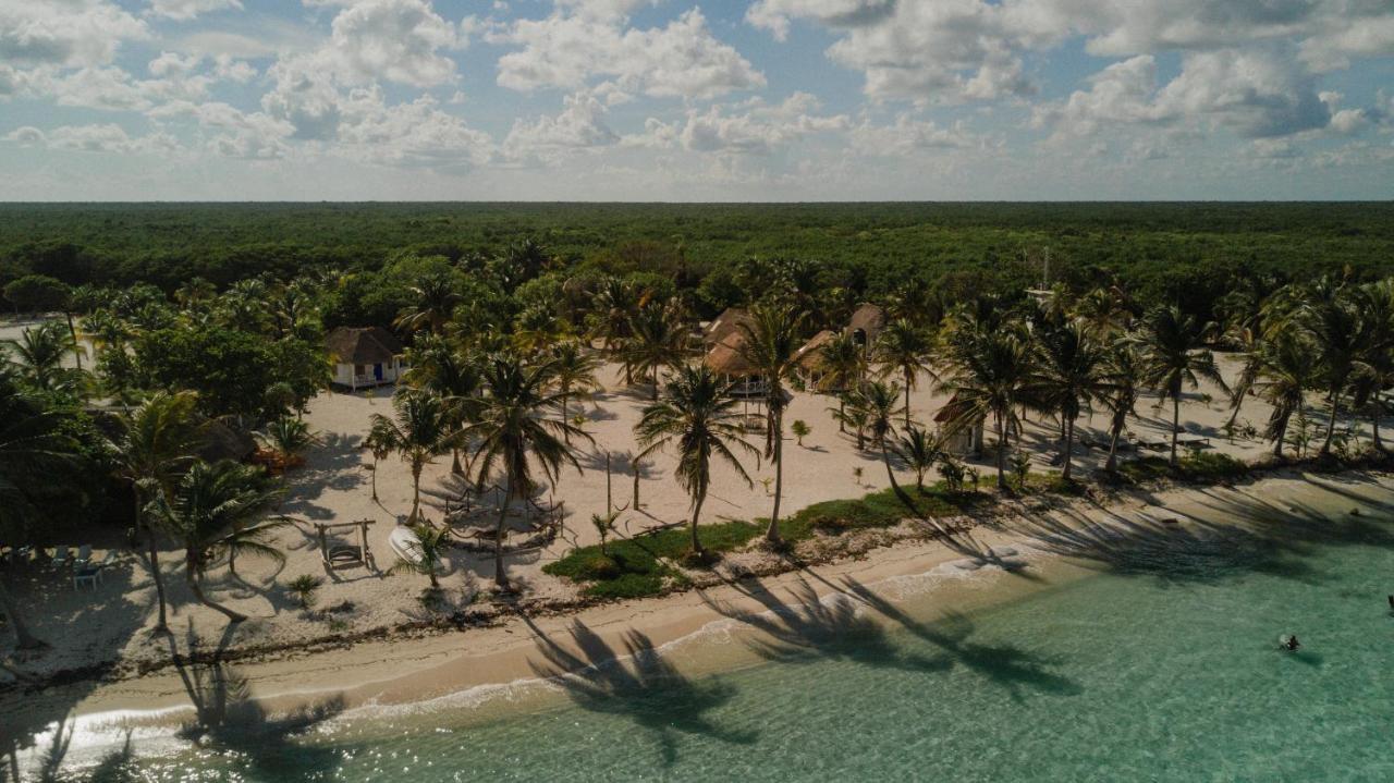 Cabanas Ecoturisticas Costa Maya Mahahual Bagian luar foto