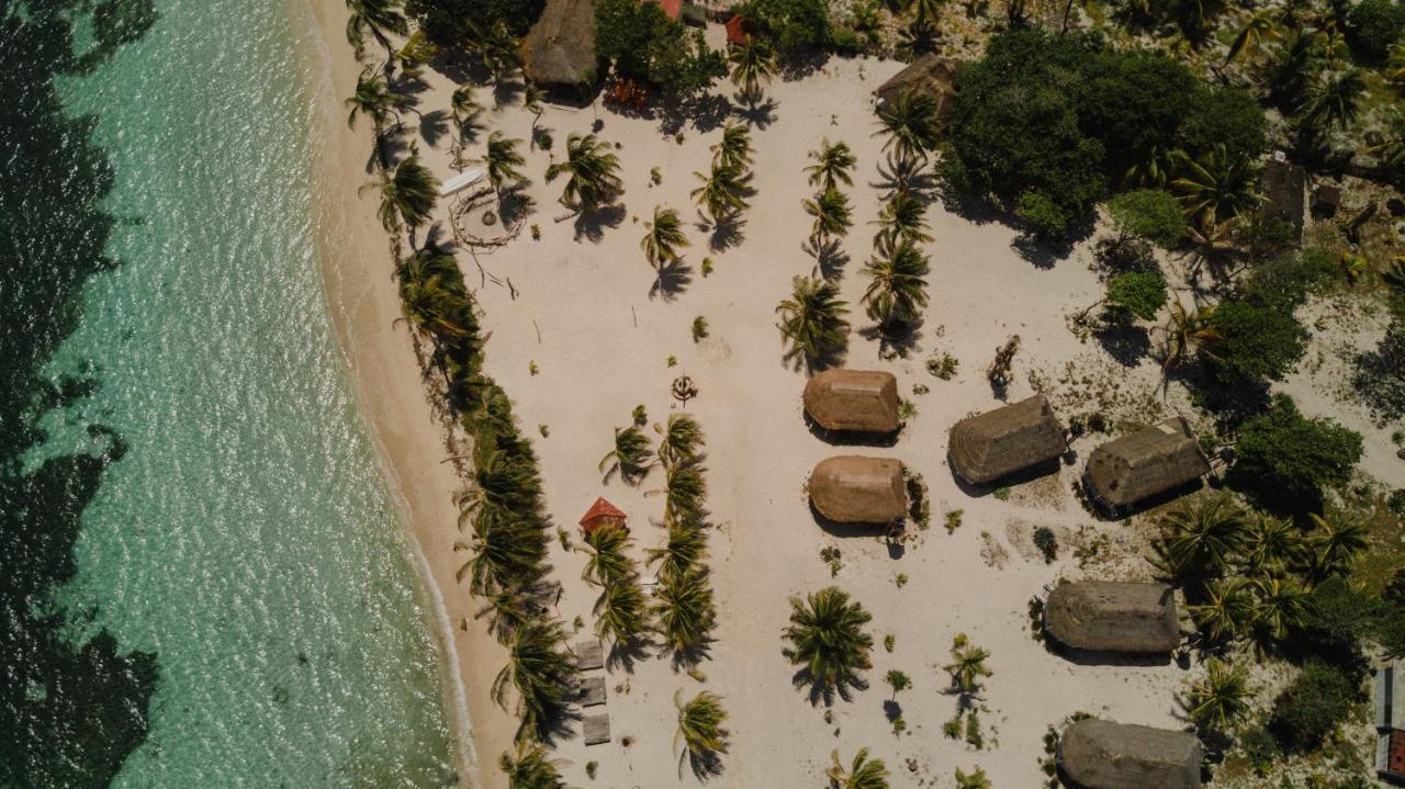 Cabanas Ecoturisticas Costa Maya Mahahual Bagian luar foto