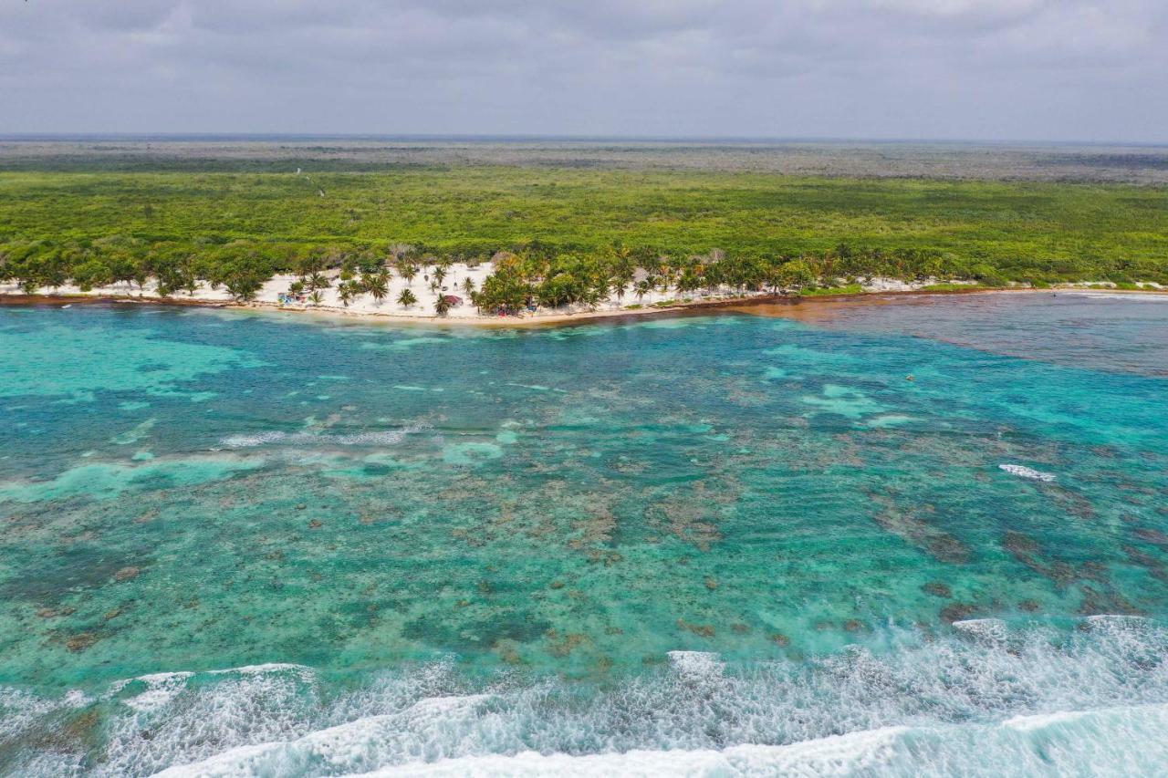 Cabanas Ecoturisticas Costa Maya Mahahual Bagian luar foto